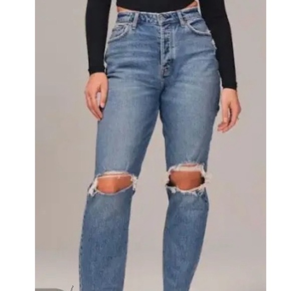 Abercrombie & Fitch Denim - NWT Abercrombie & fitch the dad high rise curve love size 6